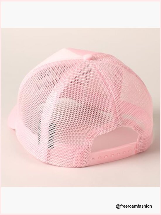 Retro Foam Mesh Trucker Hat Trendy Design Summer Baseball Cap for Women main image 5